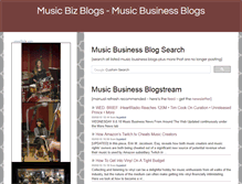 Tablet Screenshot of musicbizblogs.com